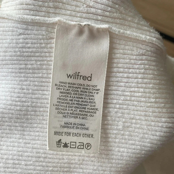 Wilfred Cream V-Neck Sweater - Picture 7 of 16